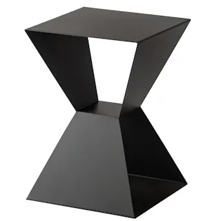 Room Essence サイドテーブル W35×D35×H50.5 ダークグレー 完成品 テーブル シンプル コンパクト おしゃれ レトロ モダン くすみカラー アクセント DM-102DGY【別送品】