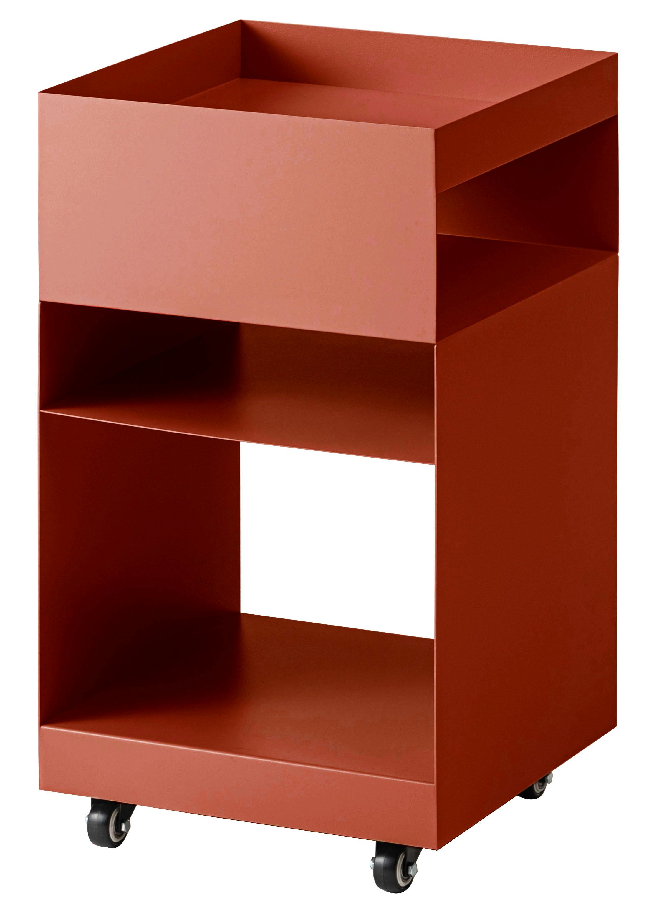 Room Essence サイドテーブルワゴン W35×D35×H62.5 オレンジ 組立式 ワゴン スチールワゴン キャスター付き 棚付き 収納 モダン アク ローテーブル・センターテーブル Room Essence サイドテーブルワゴン W35×D35×H62.5 オレンジ 組立式 ワゴン スチールワゴン キャスター付き 棚付き 収納 モダン アク ローテーブル・センターテーブル