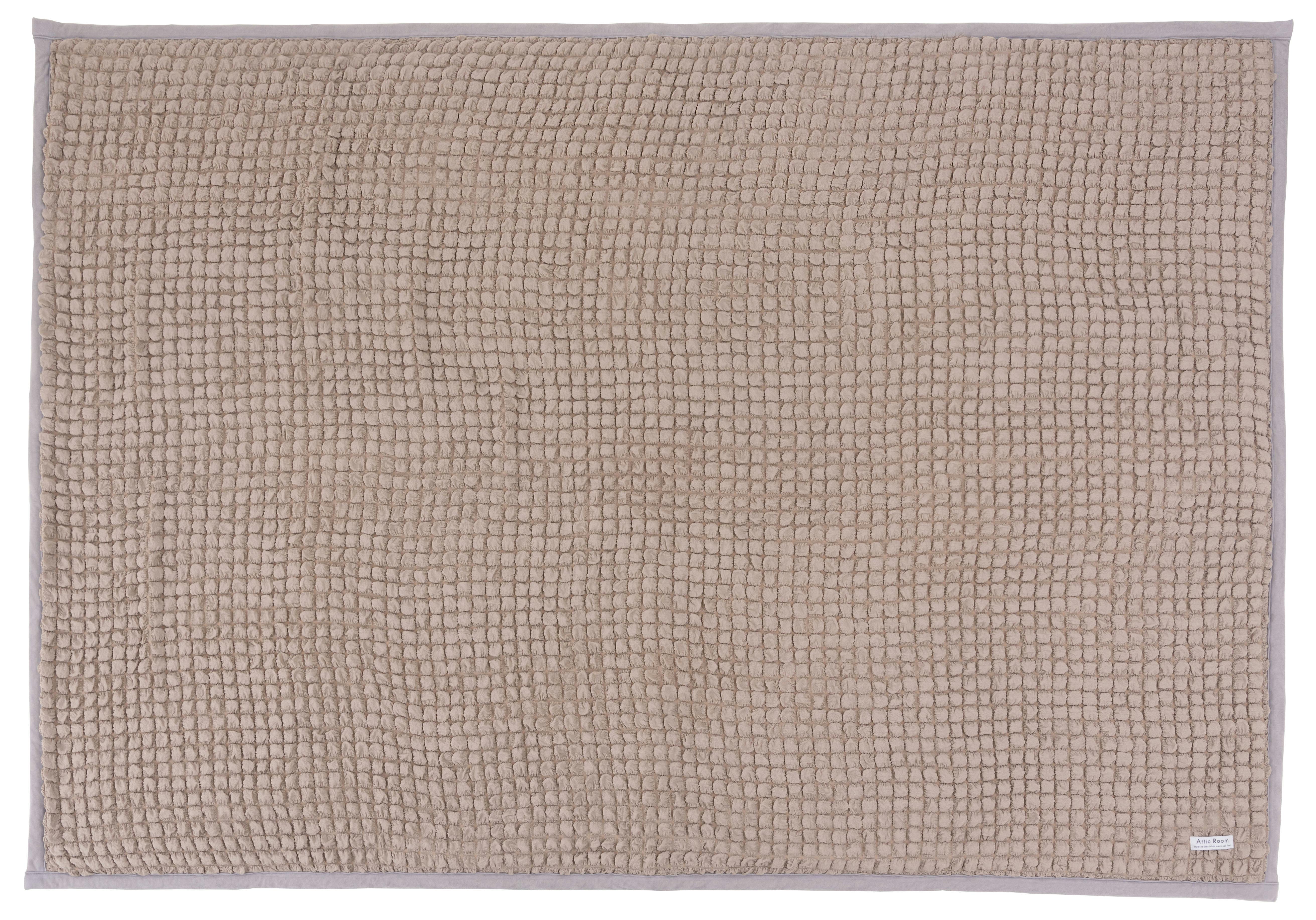 Room Essence 冷感ポップコーンラグ 約W190×D130 グレー 完成品 接触冷感 ポップコーン生地 かわいい おしゃれ 韓国インテリア 北欧風 北 2帖未満 ラグ