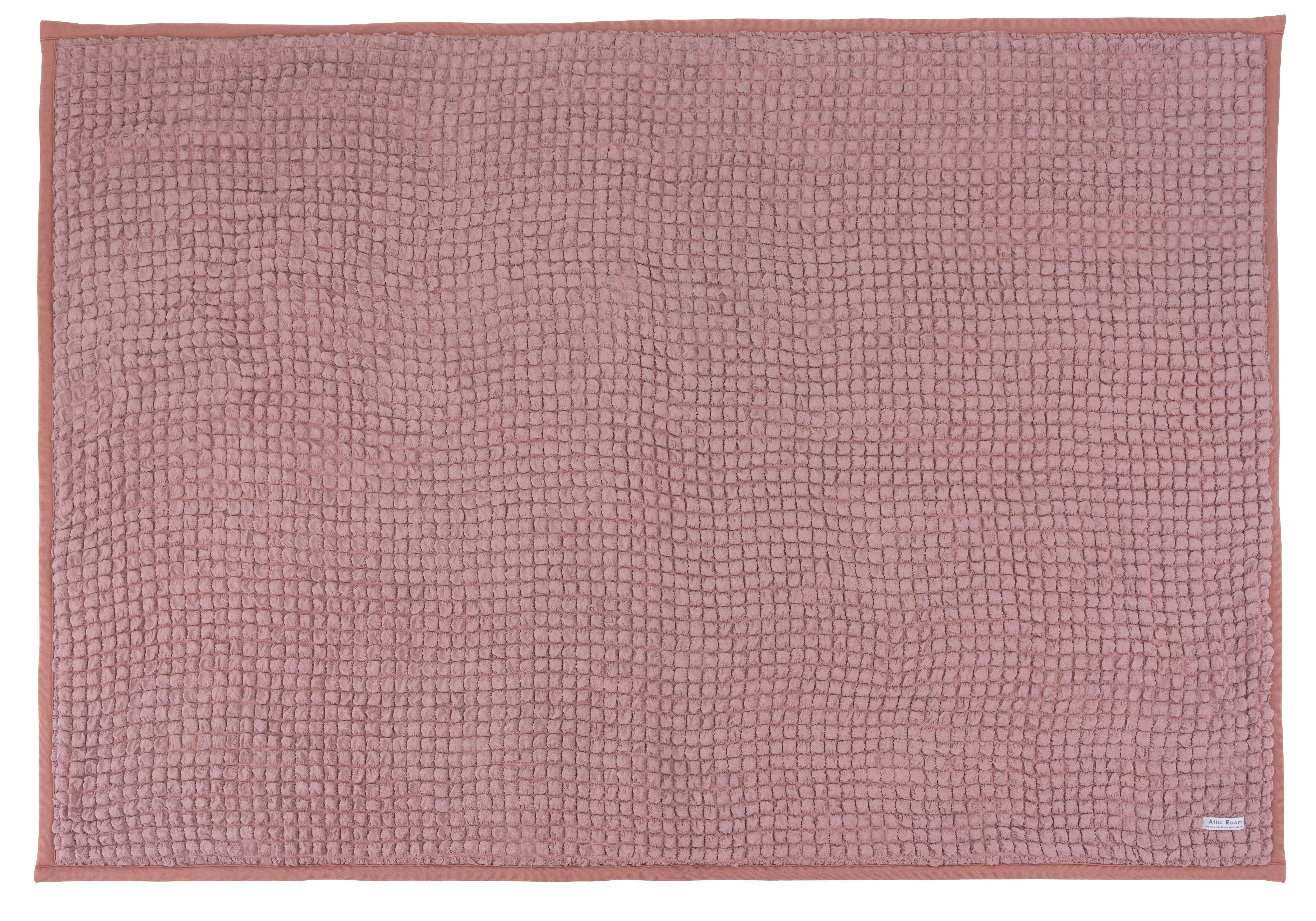 Room Essence 冷感ポップコーンラグ 約W190×D130 ピンク 完成品 接触冷感 ポップコーン生地 かわいい おしゃれ 韓国インテリア 北欧風 北 2帖未満 ラグ