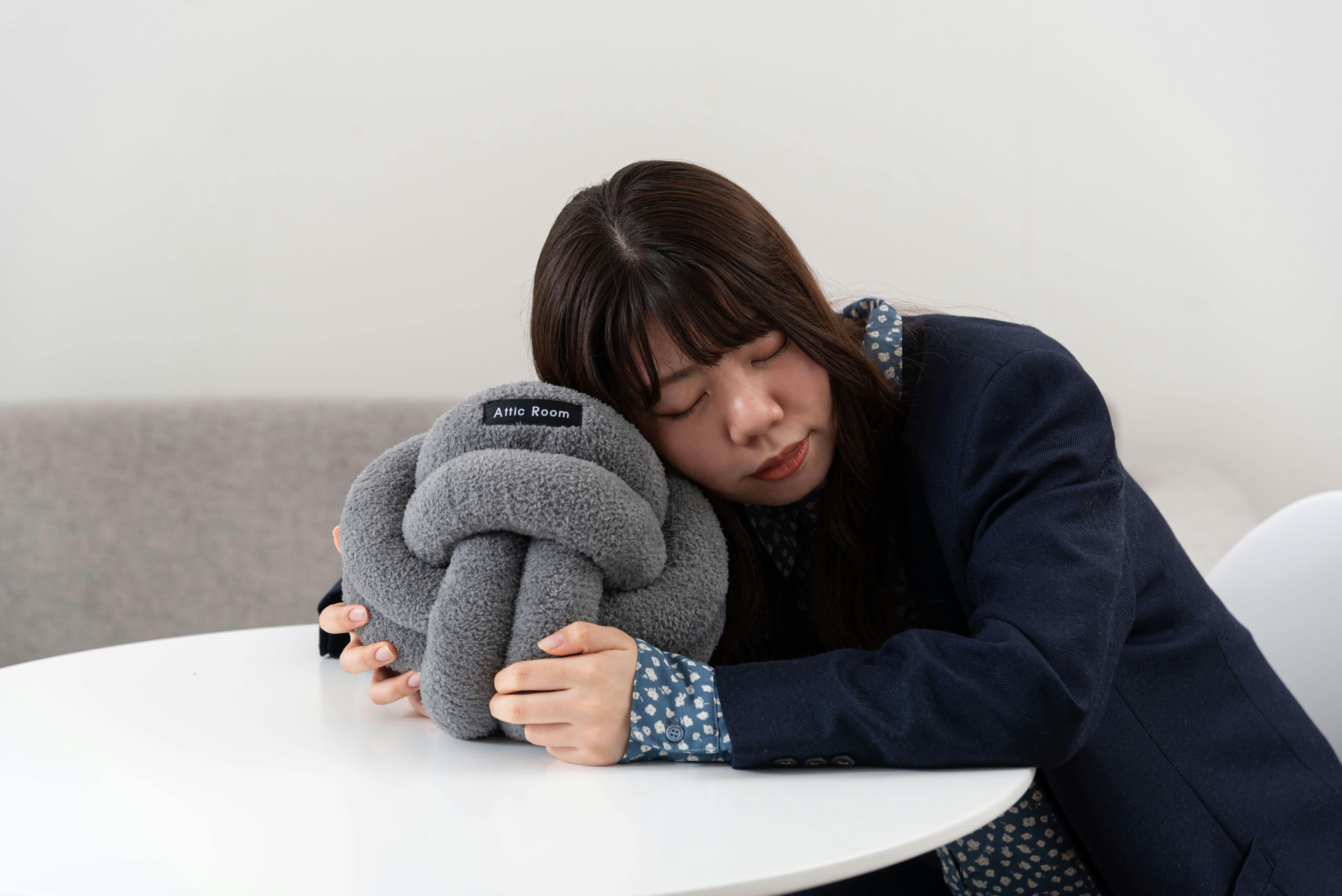 Room Essence もちもちボールクッション 約W25×D25×H25 ダークグレイ