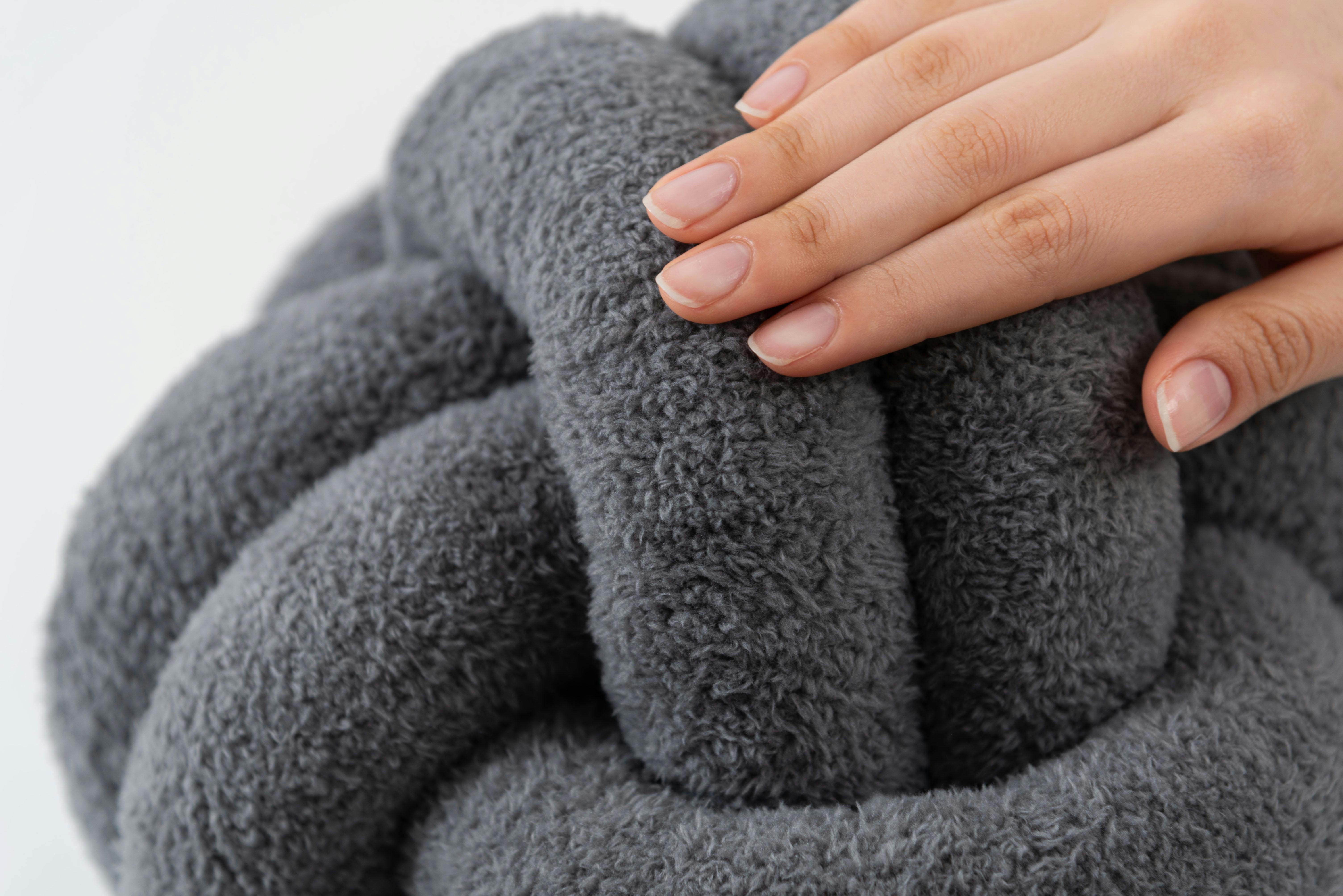 Room Essence もちもちボールクッション 約W25×D25×H25 ダークグレイ