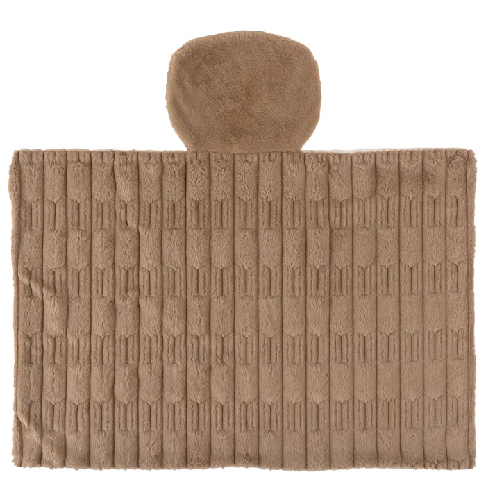 Room Essence USBブランケット 約W100×D70×H2 ベージュ 完成品 ブランケット あったかグッズ 冷え性対策 ポコポコ ポケット付き コンパクト かわいい おめめ 目 個性的 ヒーター クッション 収納 洗濯 ベージュ GLK-220BE【別送品】