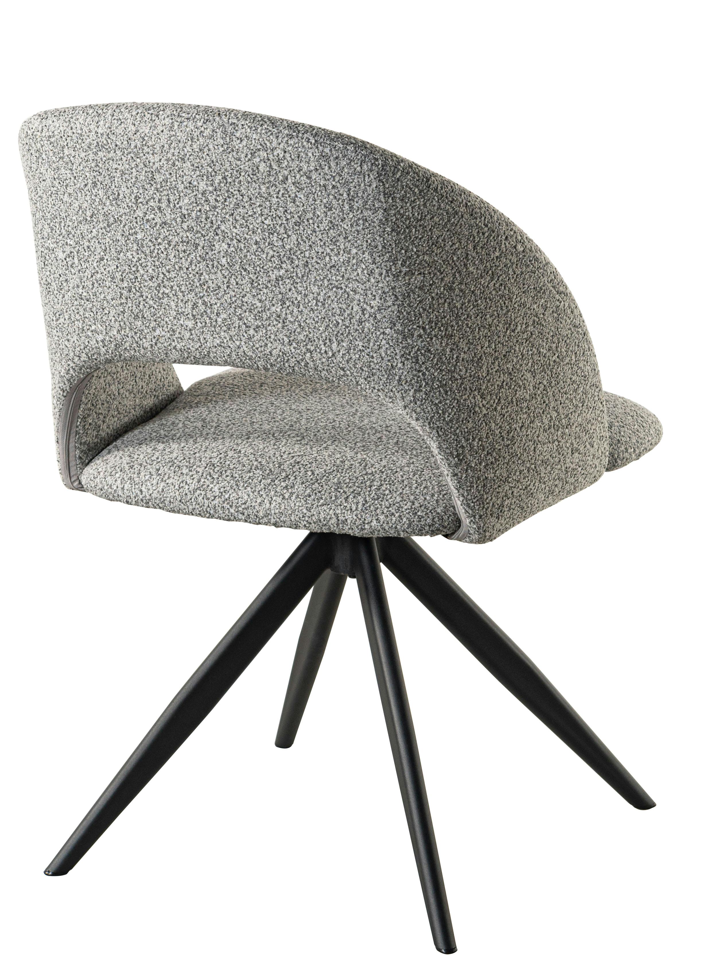 Room Essence 回転チェア W50×D55×H78×SH45 ライトグレー 組立式