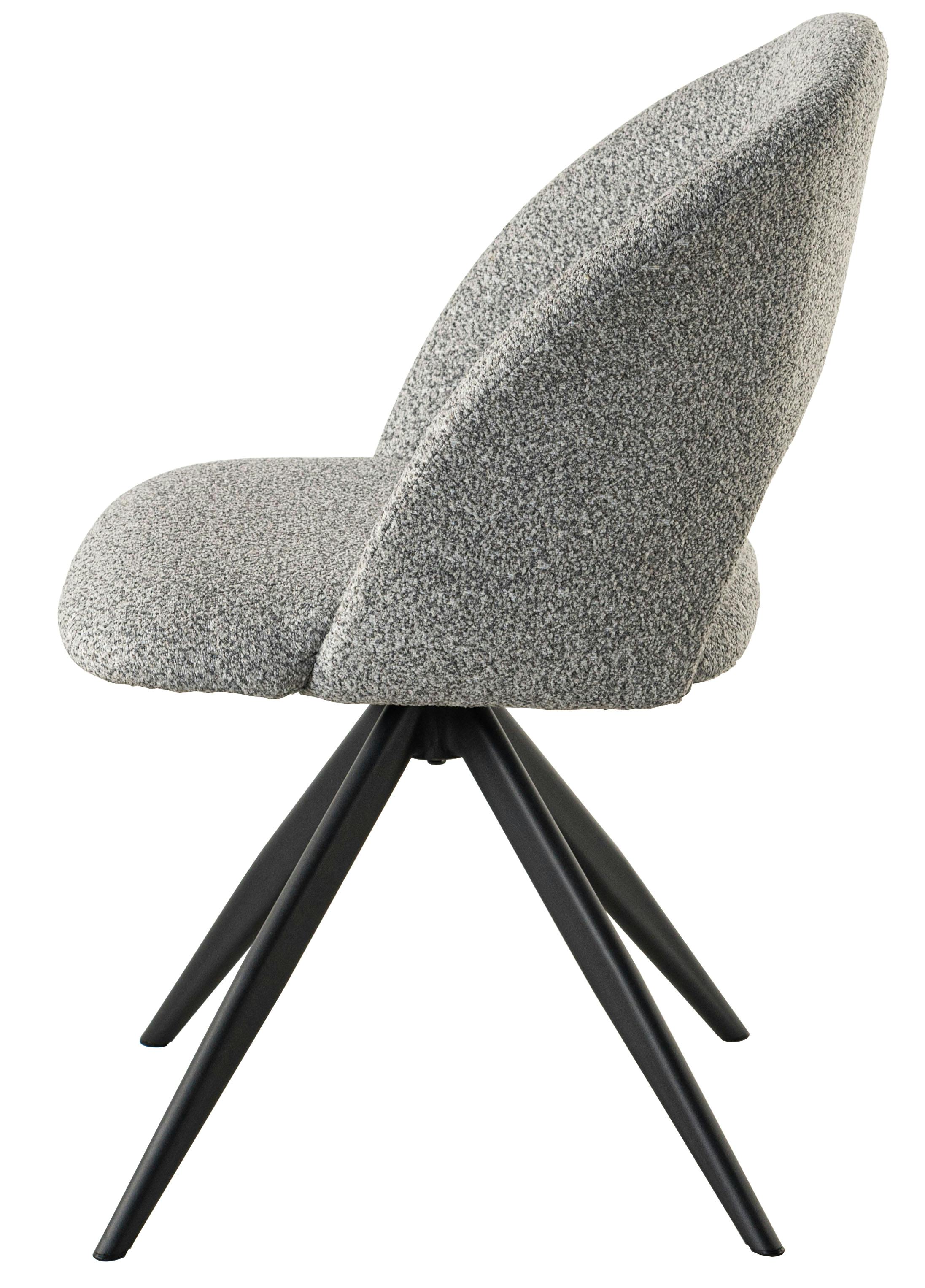 回転チェア ニトリ（NITORI） ダイニングチェア(YA342回転 PVC IV/GY) : ニトリ