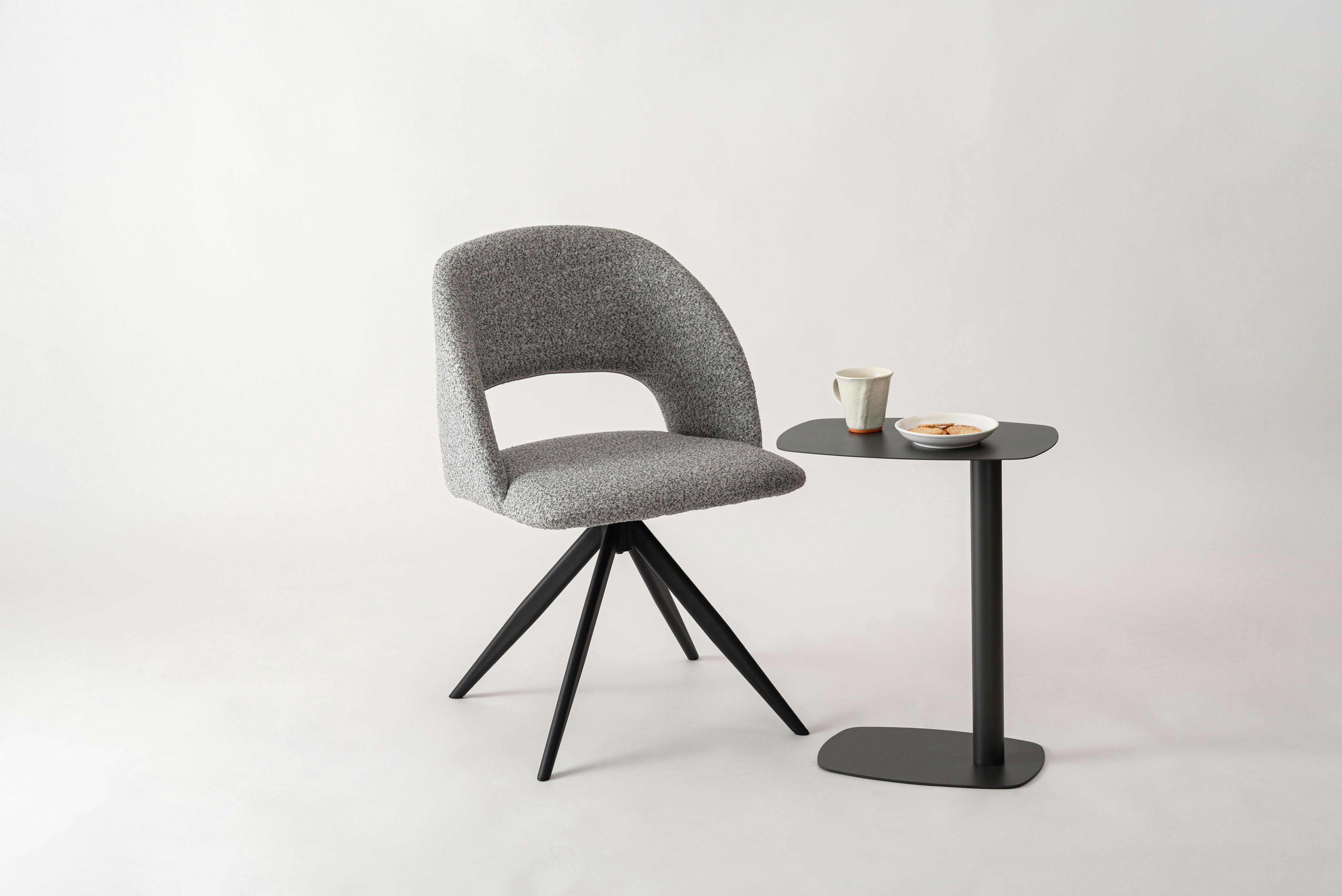 Room Essence 回転チェア W50×D55×H78×SH45 ライトグレー 組立式