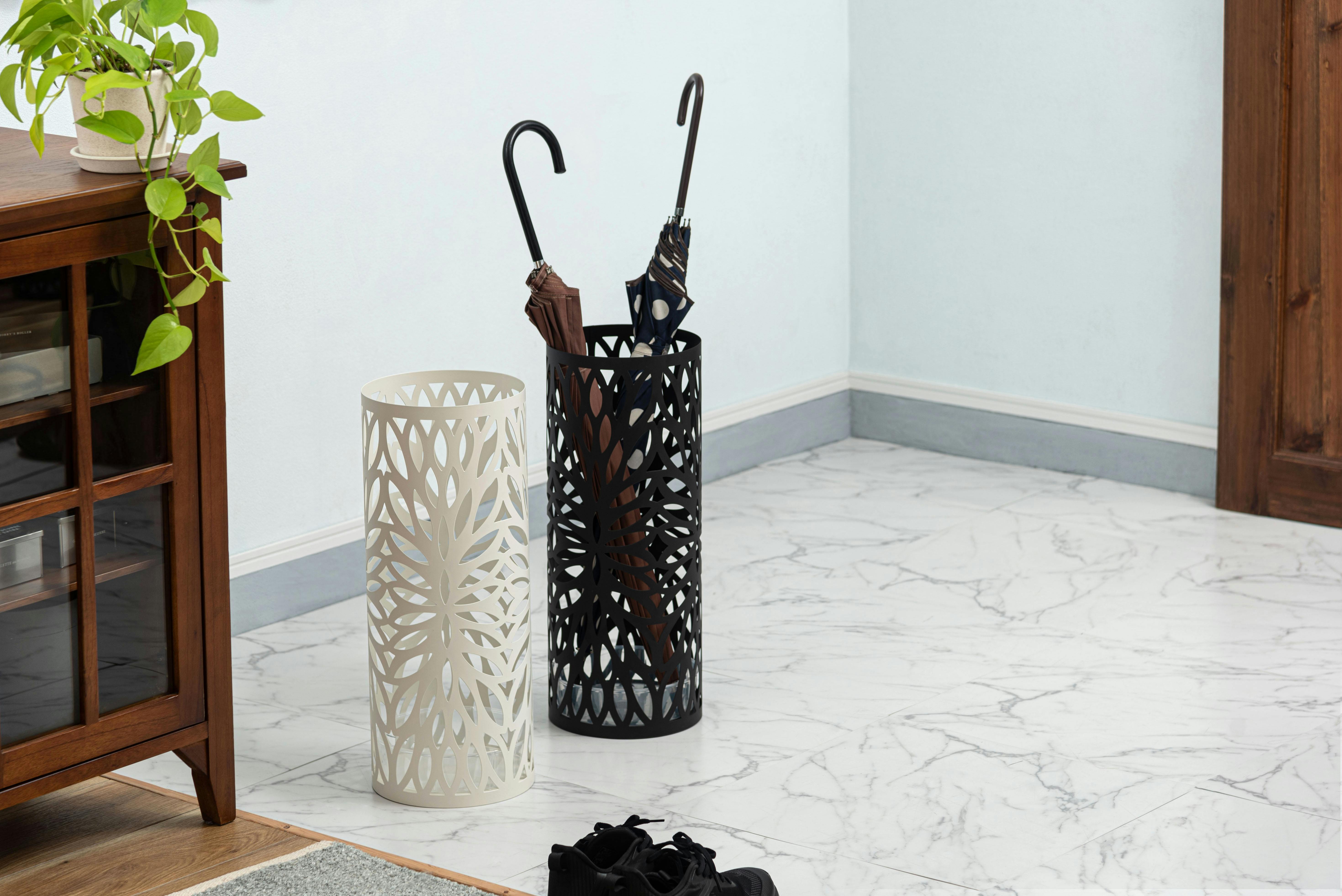 Room Essence 傘立て φ19.5×H49 ホワイト 完成品 おしゃれ 北欧 スリム