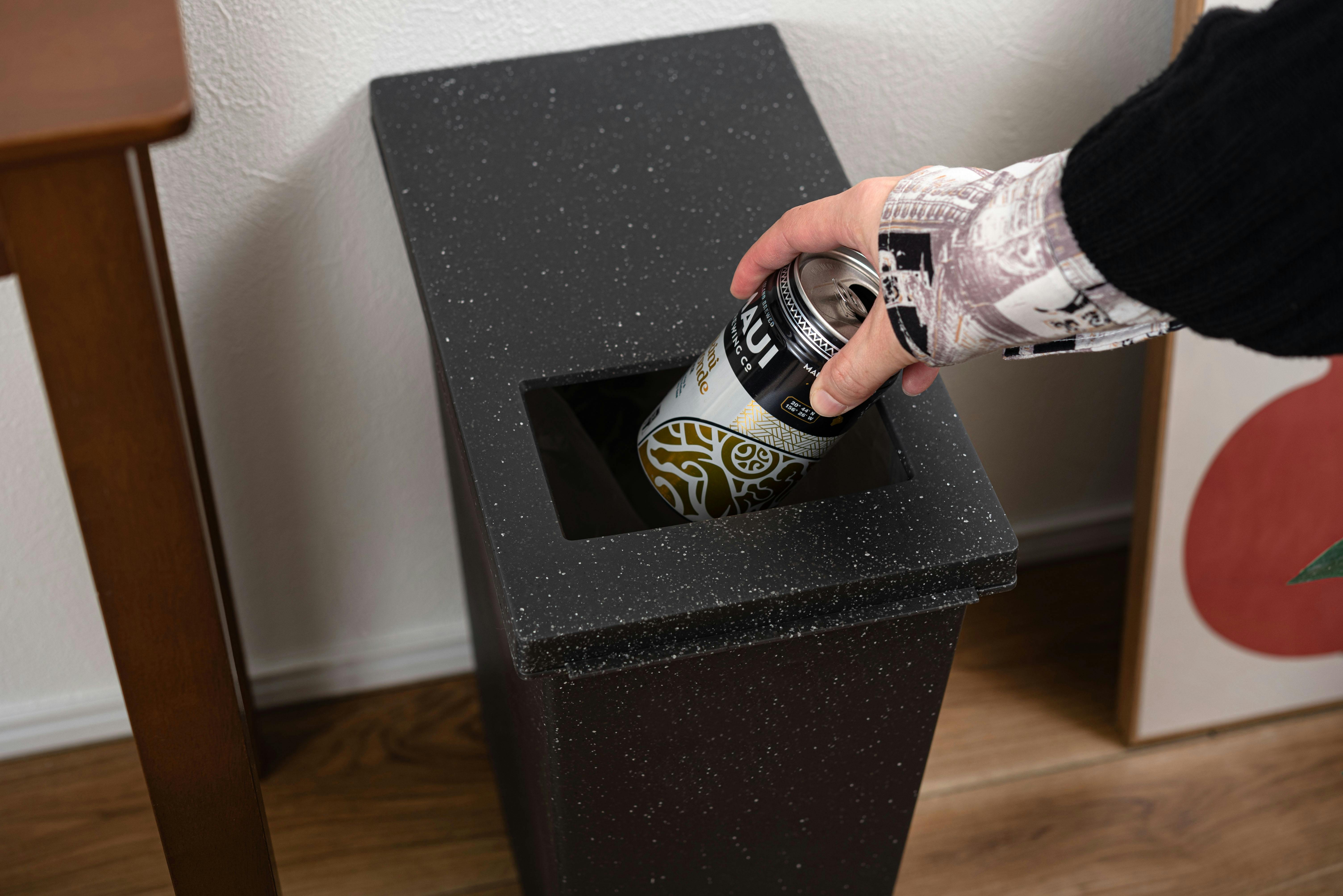 Room Essence トラッシュカン 20L W20×D35.5×H45 ブラック 完成品