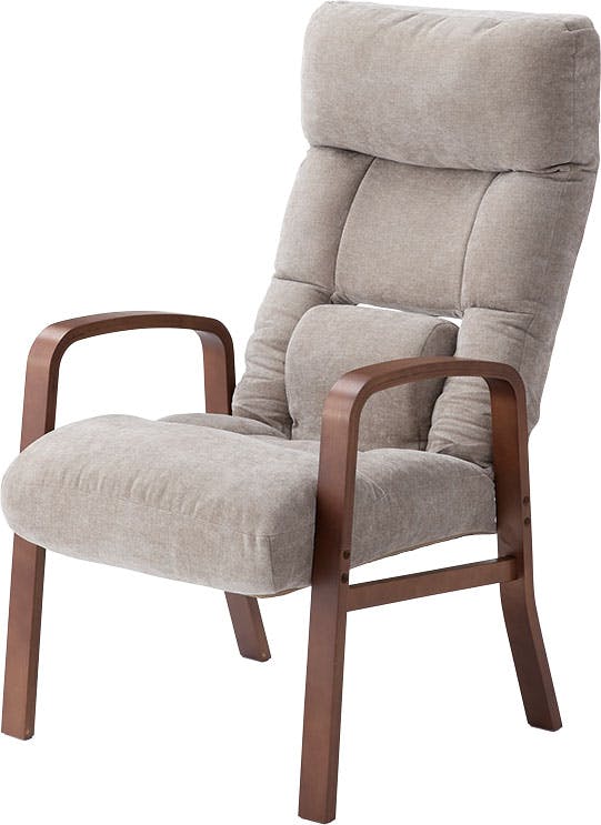 Room Essence 腰楽高座椅子 W56×D57~96×H90~103×SH38 ベージュ 組立式 高座椅子 座椅子 ハイバック 背部 7段階リクライニン 高座椅子・サポートチェア Room Essence 腰楽高座椅子 W56×D57~96×H90~103×SH38 ベージュ 組立式 高座椅子 座椅子 ハイバック 背部 7段階リクライニン 高座椅子・サポートチェア