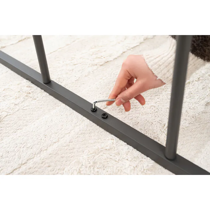 Room Essence ラダーハンガー W40×D2×H150.5 ダークグレー 組立式 ハンガーラック ハンガー 立てかけ ハンガーラック 収納 装飾 インテリア 室内 スリム コンパクト 省スペース 軽量 軽い シンプル スタイリッシュ 壁面 はしご風 モノトーン MIP-17DGY【別送品】