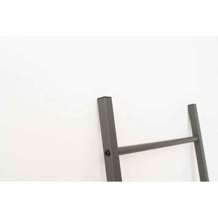 Room Essence ラダーハンガー W40×D2×H150.5 ダークグレー 組立式 ハンガーラック ハンガー 立てかけ ハンガーラック 収納 装飾 インテリア 室内 スリム コンパクト 省スペース 軽量 軽い シンプル スタイリッシュ 壁面 はしご風 モノトーン MIP-17DGY【別送品】