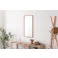 Room Essence ウォールミラー W80×D40×H3 ナチュラル 完成品 鏡 かがみ 壁 壁掛け 姿見 長方形 80×40 40×80 木製 天然木 オーク ドレッサー 玄関 リビング 飛散防止 シンプル 韓国 韓国インテリア 北欧 カントリー MTK-310NA【別送品】
