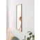 Room Essence ウォールミラー W80×D40×H3 ナチュラル 完成品 鏡 かがみ 壁 壁掛け 姿見 長方形 80×40 40×80 木製 天然木 オーク ドレッサー 玄関 リビング 飛散防止 シンプル 韓国 韓国インテリア 北欧 カントリー MTK-310NA【別送品】