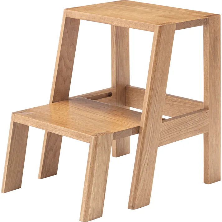 Room Essence ステップ台 W37×D35~51×H45.5 ナチュラル 完成品 踏み台 ディスプレイ ナチュラル シンプル 木製 天然木 おしゃれ スツール サイドテーブル 収納 玄関 リビング ダイニング コンパクト 小さい MTK-350NA【別送品】