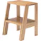 Room Essence ステップ台 W37×D35~51×H45.5 ナチュラル 完成品 踏み台 ディスプレイ ナチュラル シンプル 木製 天然木 おしゃれ スツール サイドテーブル 収納 玄関 リビング ダイニング コンパクト 小さい MTK-350NA【別送品】