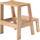 Room Essence ステップ台 W37×D35~51×H45.5 ナチュラル 完成品 踏み台 ディスプレイ ナチュラル シンプル 木製 天然木 おしゃれ スツール サイドテーブル 収納 玄関 リビング ダイニング コンパクト 小さい MTK-350NA【別送品】