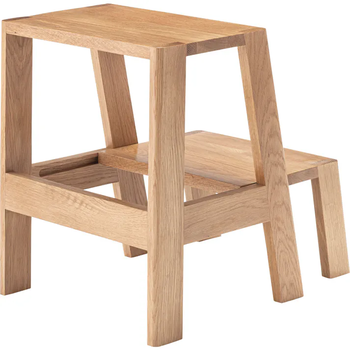 Room Essence ステップ台 W37×D35~51×H45.5 ナチュラル 完成品 踏み台 ディスプレイ ナチュラル シンプル 木製 天然木 おしゃれ スツール サイドテーブル 収納 玄関 リビング ダイニング コンパクト 小さい MTK-350NA【別送品】