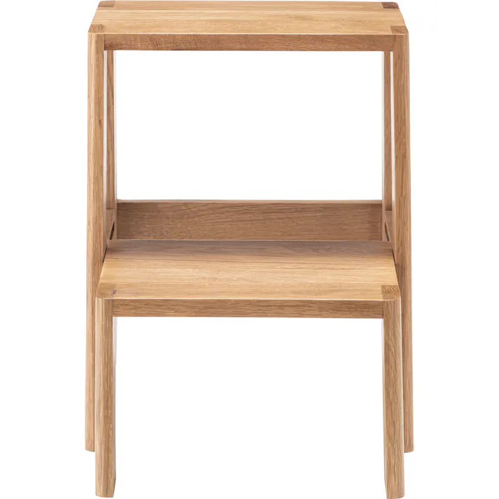 Room Essence ステップ台 W37×D35~51×H45.5 ナチュラル 完成品 踏み台 ディスプレイ ナチュラル シンプル 木製 天然木 おしゃれ スツール サイドテーブル 収納 玄関 リビング ダイニング コンパクト 小さい MTK-350NA【別送品】
