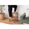 Room Essence ステップ台 W37×D35~51×H45.5 ナチュラル 完成品 踏み台 ディスプレイ ナチュラル シンプル 木製 天然木 おしゃれ スツール サイドテーブル 収納 玄関 リビング ダイニング コンパクト 小さい MTK-350NA【別送品】