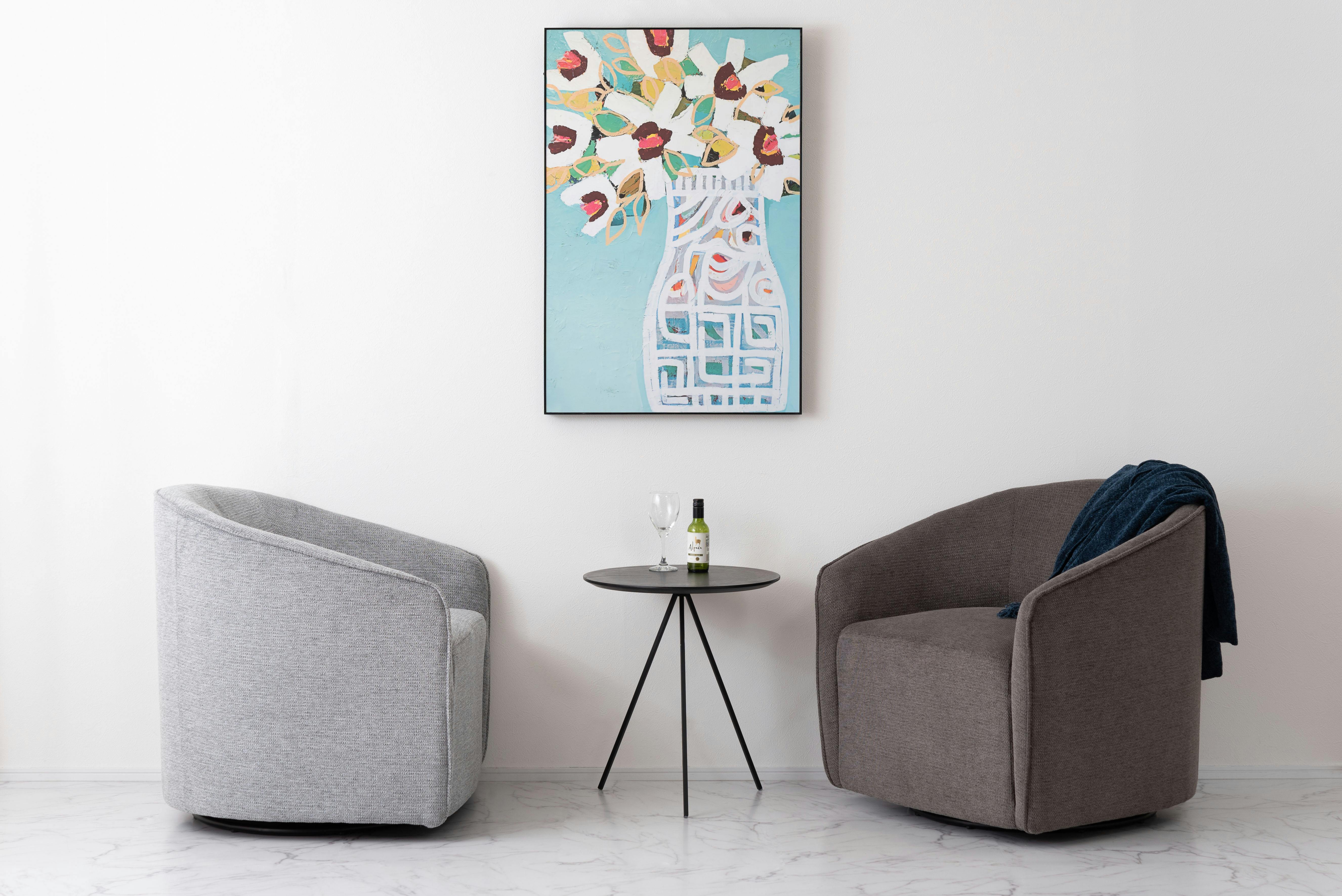 Room Essence ラウンジソファ W74×D72×H73×SH43 ライトグレー 完成品