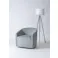 Room Essence ラウンジソファ W74×D72×H73×SH43 ライトグレー 完成品 一人掛け 回転 回転式 回転チェア 回転ソファ 回る 肘付き 肘あり アームソファ アームレスト 1人 一人 クッション 座面高43 布地 布張り シンプル モダン MYS-405LGY【別送品】