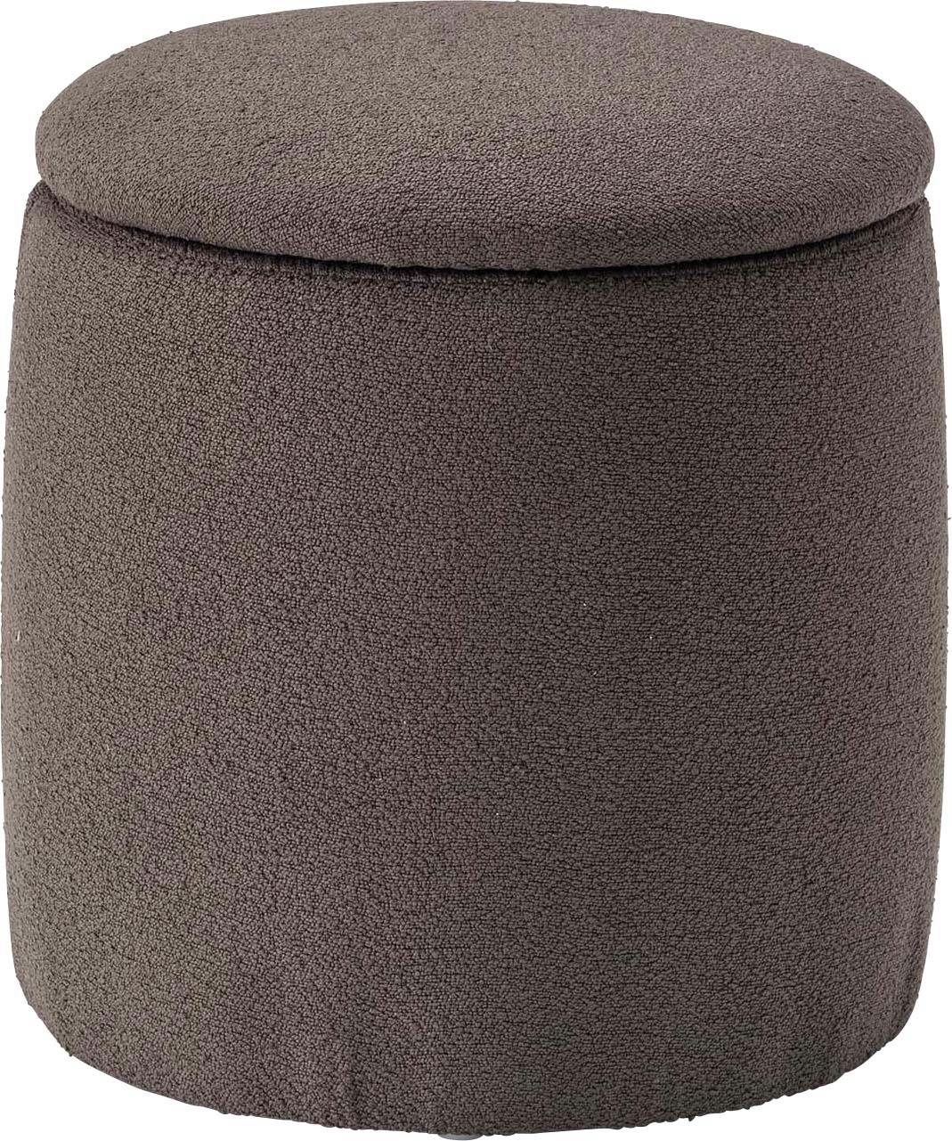 Room Essence ラウンド収納スツール W30×D30×H32 チャコールグレー 完成品 収納 椅子 ドレッサー 収納スツールボックス 収納スツールオッ パイプ椅子