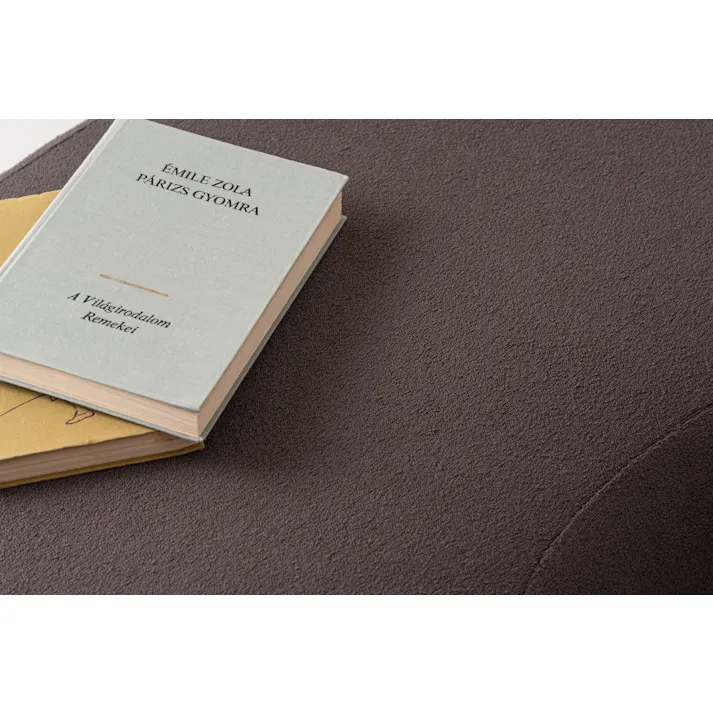 Room Essence スツール W100×D60×H33 チャコールグレー 完成品 イス 椅子 チェア 腰掛け ビーンズ型 シンプル モダン デザイン 個性的 無地 ファブリック 布地 リビング 寝室 足置き 大きめ 大きい 韓国インテリア 背もたれなし MYS-606CGY【別送品】