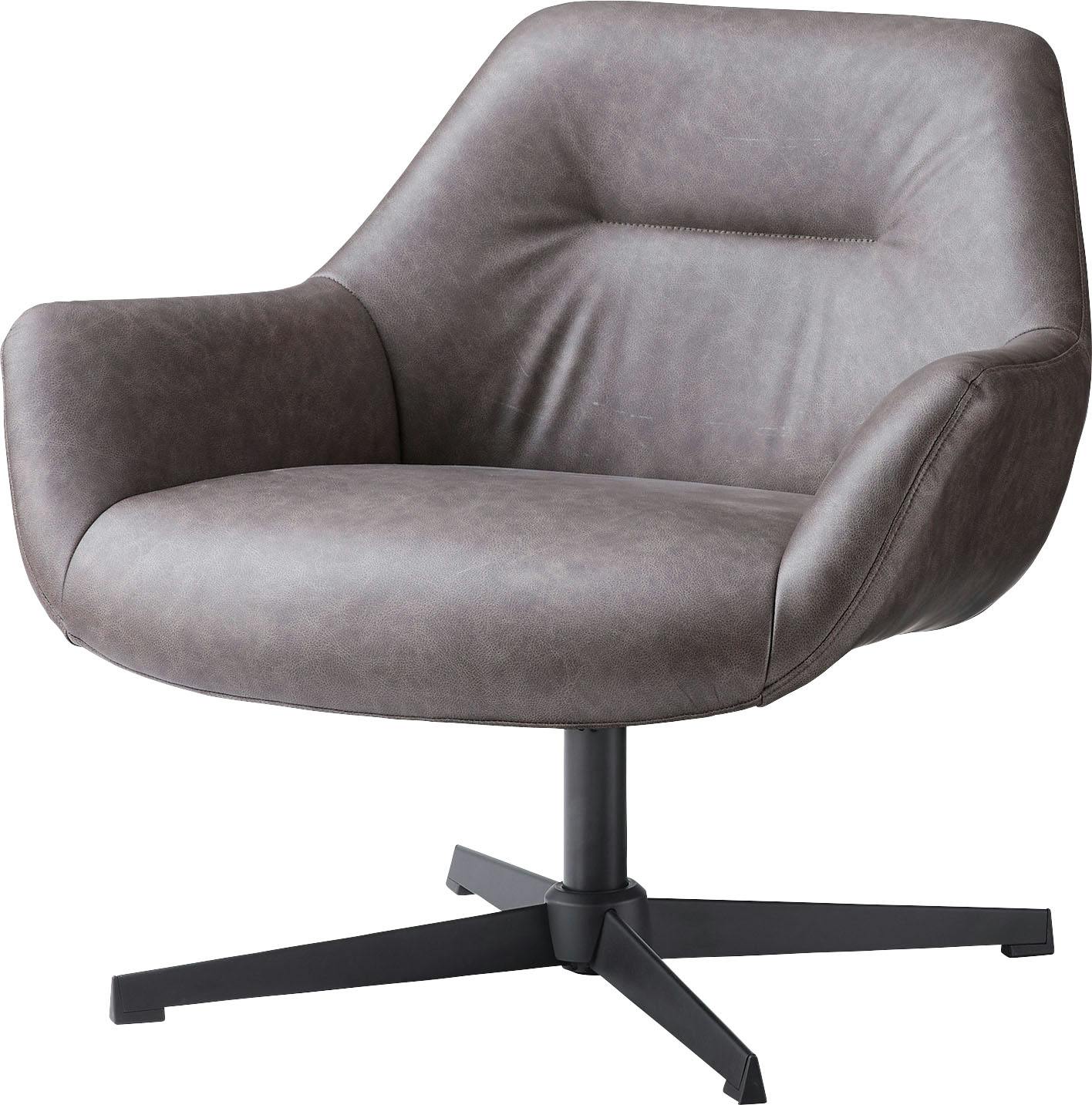 Room Essence ラウンジチェア W80×D75×H73.5×SH42 ダークブラウン 組立式 パーソナルチェア 回転式 クロスレザー生地 イス 椅子 椅子 Room Essence ラウンジチェア W80×D75×H73.5×SH42 ダークブラウン 組立式 パーソナルチェア 回転式 クロスレザー生地 イス 椅子 椅子