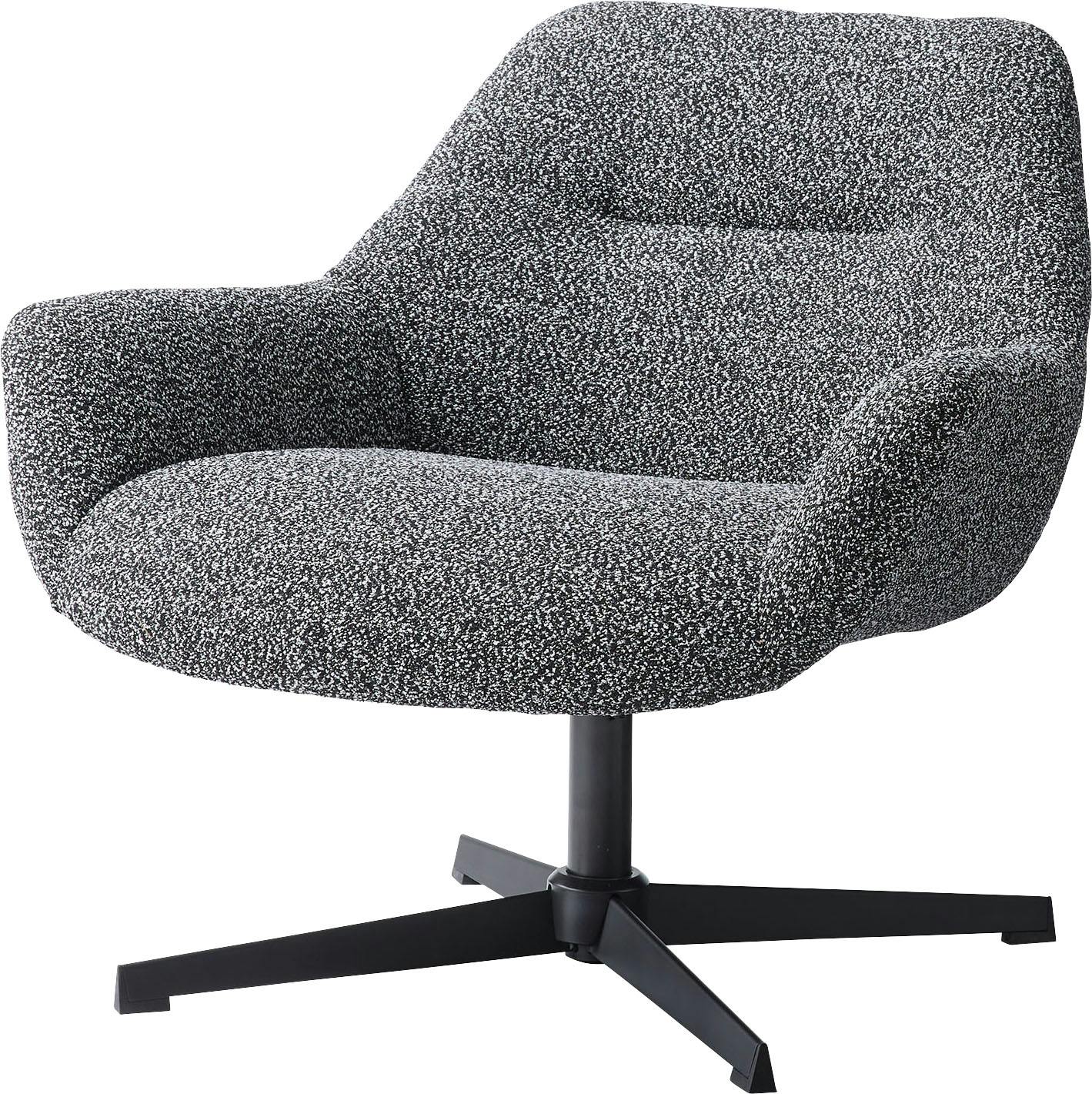 Room Essence ラウンジチェア W80×D75×H73.5×SH42 ダークグレー 組立式 パーソナルチェア 回転式 混色生地 ダークグレー イス 椅 椅子 Room Essence ラウンジチェア W80×D75×H73.5×SH42 ダークグレー 組立式 パーソナルチェア 回転式 混色生地 ダークグレー イス 椅 椅子