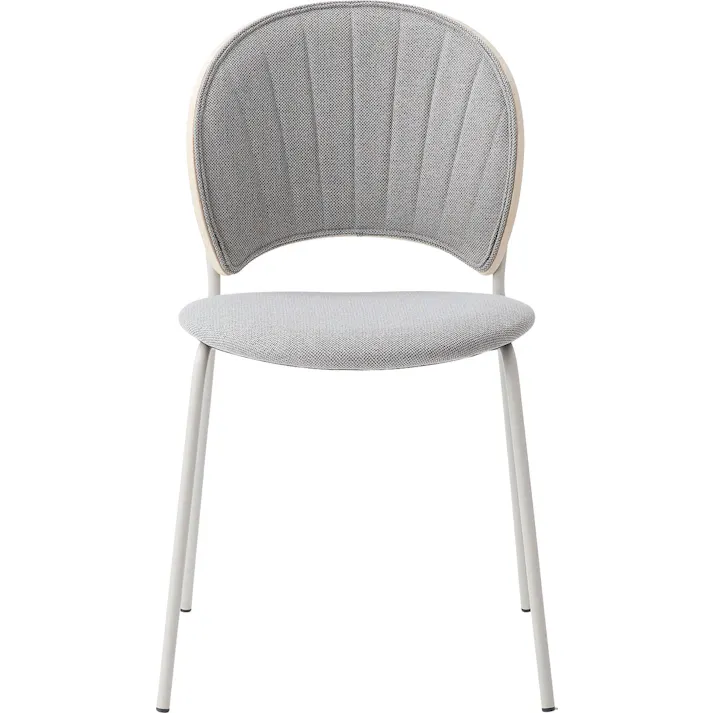 Room Essence チェア W45×D54.5×H77×SH45 グレー 組立式 椅子 イス ダイニング デスク おしゃれ 幅45 座面高45 北欧 韓国 韓国風 かわいい シェル シェル型 ペールカラー 一人掛け ドレッサー PC-621GY【別送品】