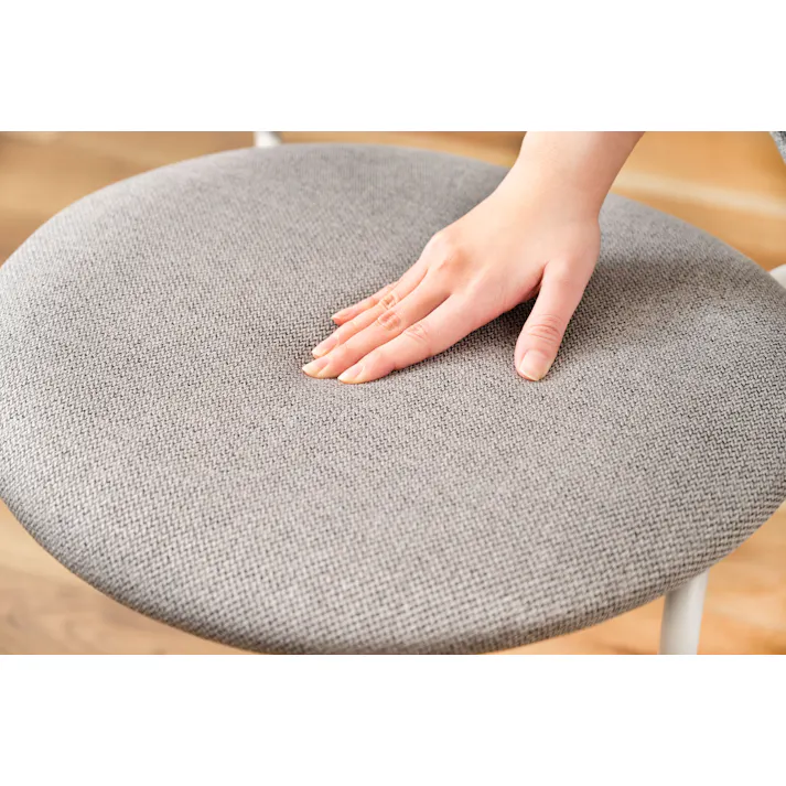 Room Essence チェア W45×D54.5×H77×SH45 グレー 組立式 椅子 イス ダイニング デスク おしゃれ 幅45 座面高45 北欧 韓国 韓国風 かわいい シェル シェル型 ペールカラー 一人掛け ドレッサー PC-621GY【別送品】