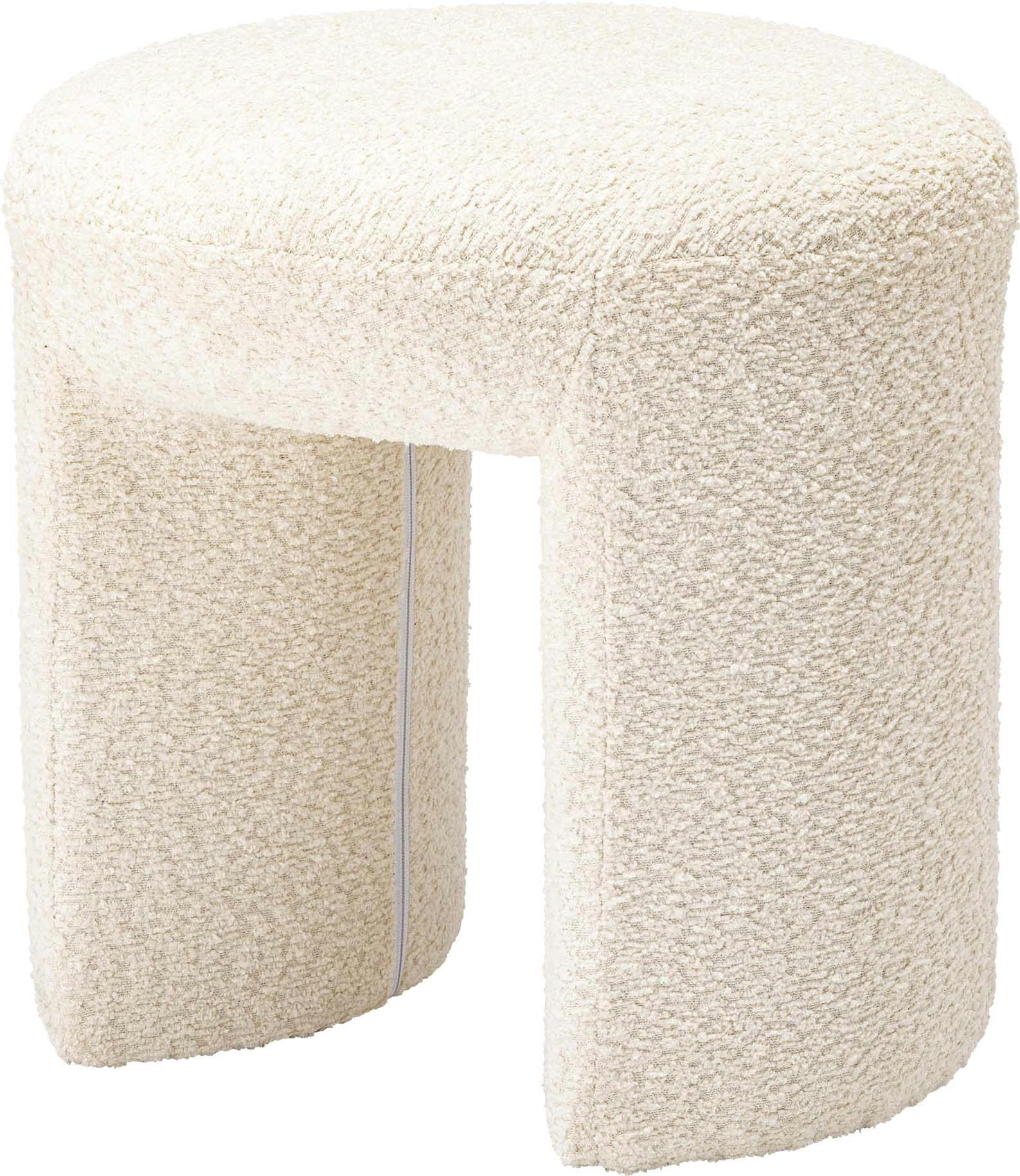 Room Essence スツール W47×D47×H46 ホワイト 完成品 丸椅子 ラウンド チェア イス 腰掛 円形 ブークレ生地 背もたれなし アームレス パイプ椅子 Room Essence スツール W47×D47×H46 ホワイト 完成品 丸椅子 ラウンド チェア イス 腰掛 円形 ブークレ生地 背もたれなし アームレス パイプ椅子