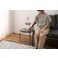 Room Essence サイドテーブル W40×D42×H36/55.5cm ダークグレー/ブラック 組立式 テーブル 2段 個性的 モダン シンプル コンパクト 北欧 PT-205DGB【別送品】