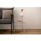 Room Essence サイドテーブル W40×D42×H36/55.5cm ライトグレー/グレー 組立式 テーブル 2段 個性的 モダン シンプル コンパクト 北欧 PT-205LGG【別送品】