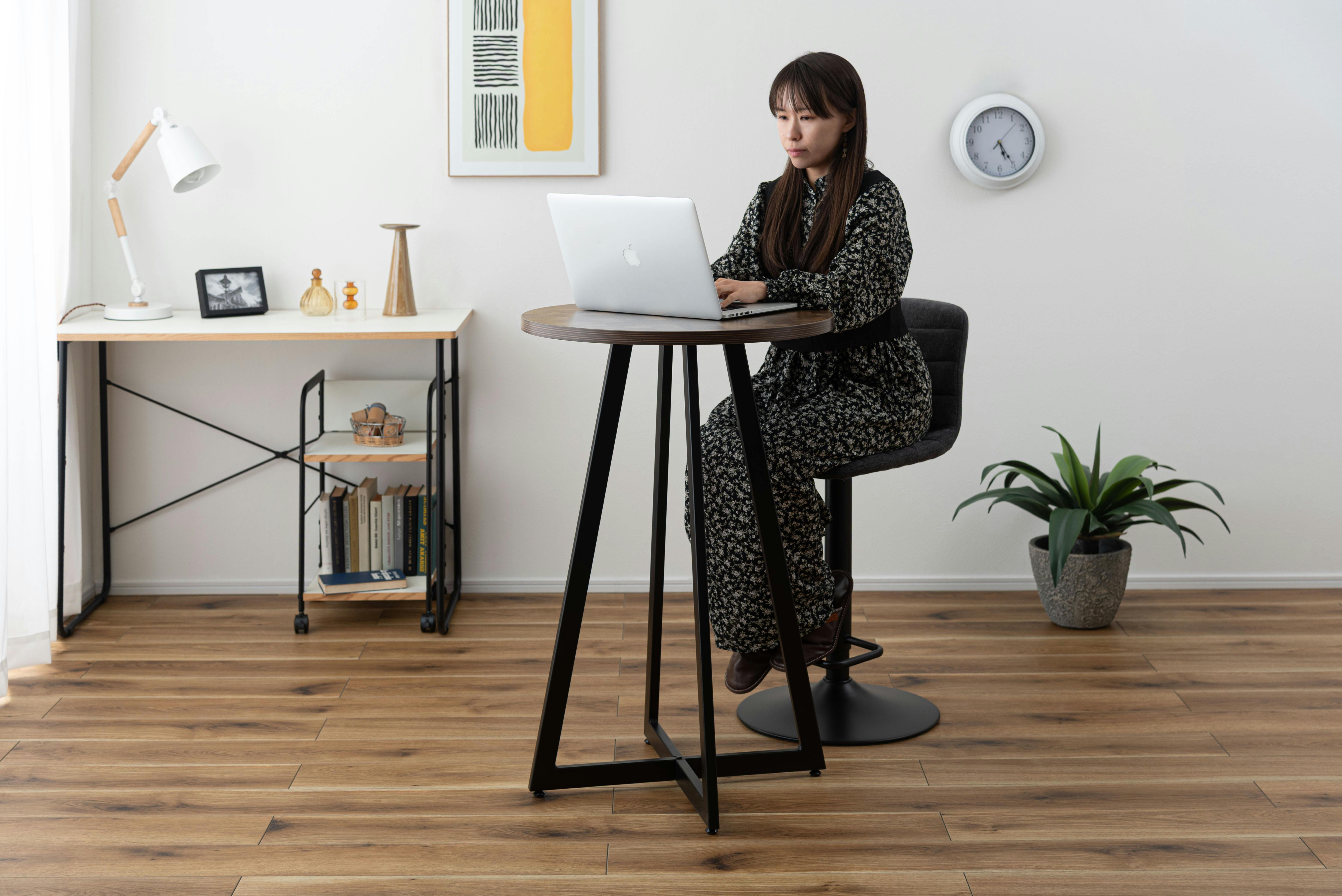 カウンターテーブル Room Essence ハイテーブル W60×D60×H90.5 ミックス 組立式 テーブル