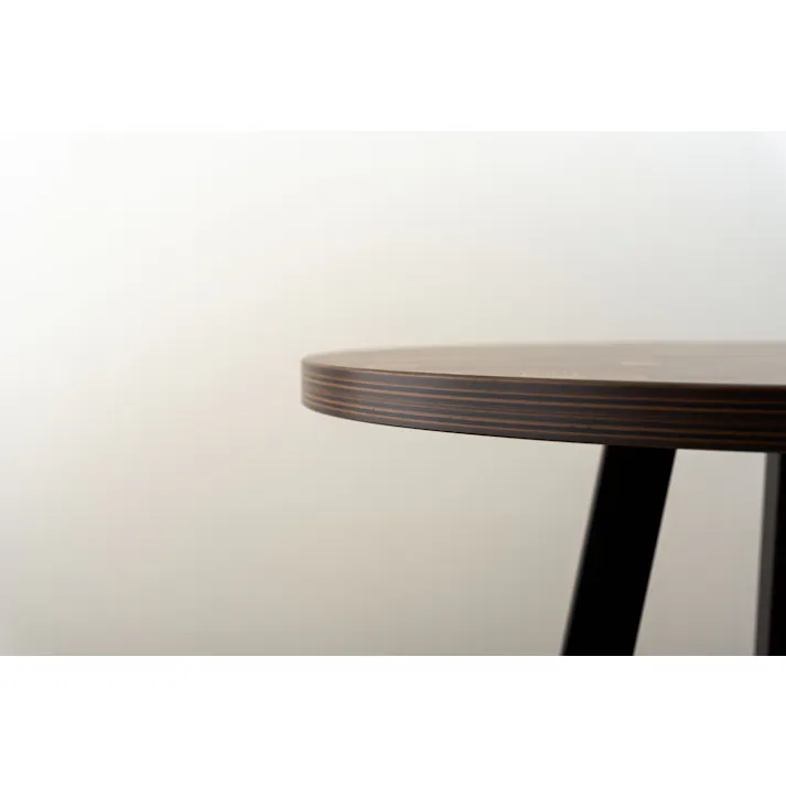 Room Essence ハイテーブル W60×D60×H90.5 ミックス 組立式 テーブル カフェテーブル カウンターテーブル バーテーブル ハイタイプ 木目調 アイアン ブラックスチール アジャスター 丸 シンプル モダン ミックス PT-342MIX【別送品】