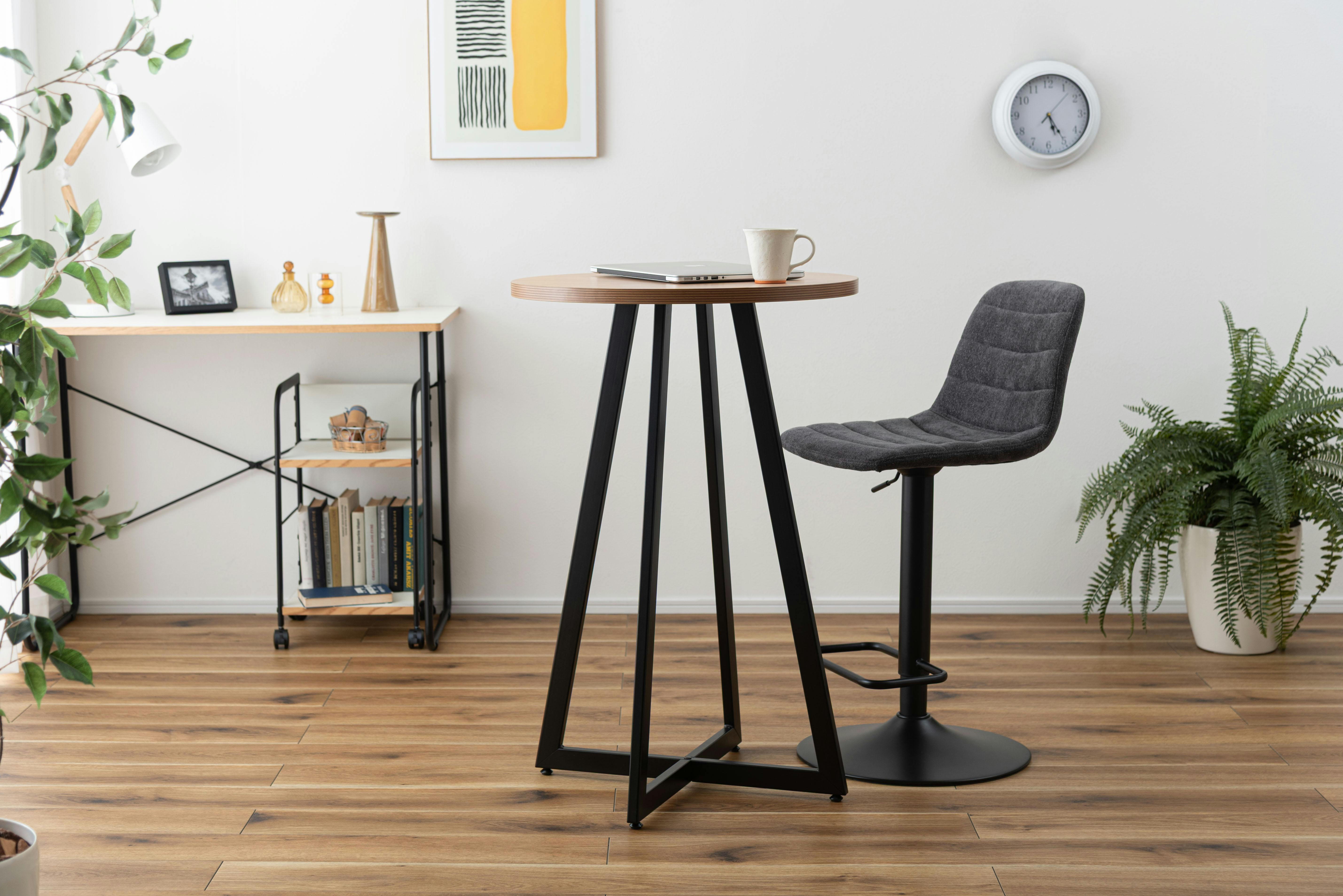 Room Essence ハイテーブル W60×D60×H90.5 ナチュラル 組立式 テーブル