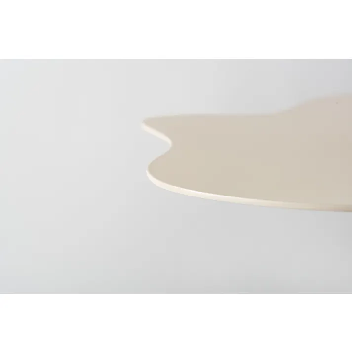 Room Essence サイドテーブル W34×D34×H53 アイボリー 組立式 テーブル 個性的 シンプル スリム おしゃれ かわいい 水たまり プドル ユニーク アクセント ポップ PT-381IV【別送品】