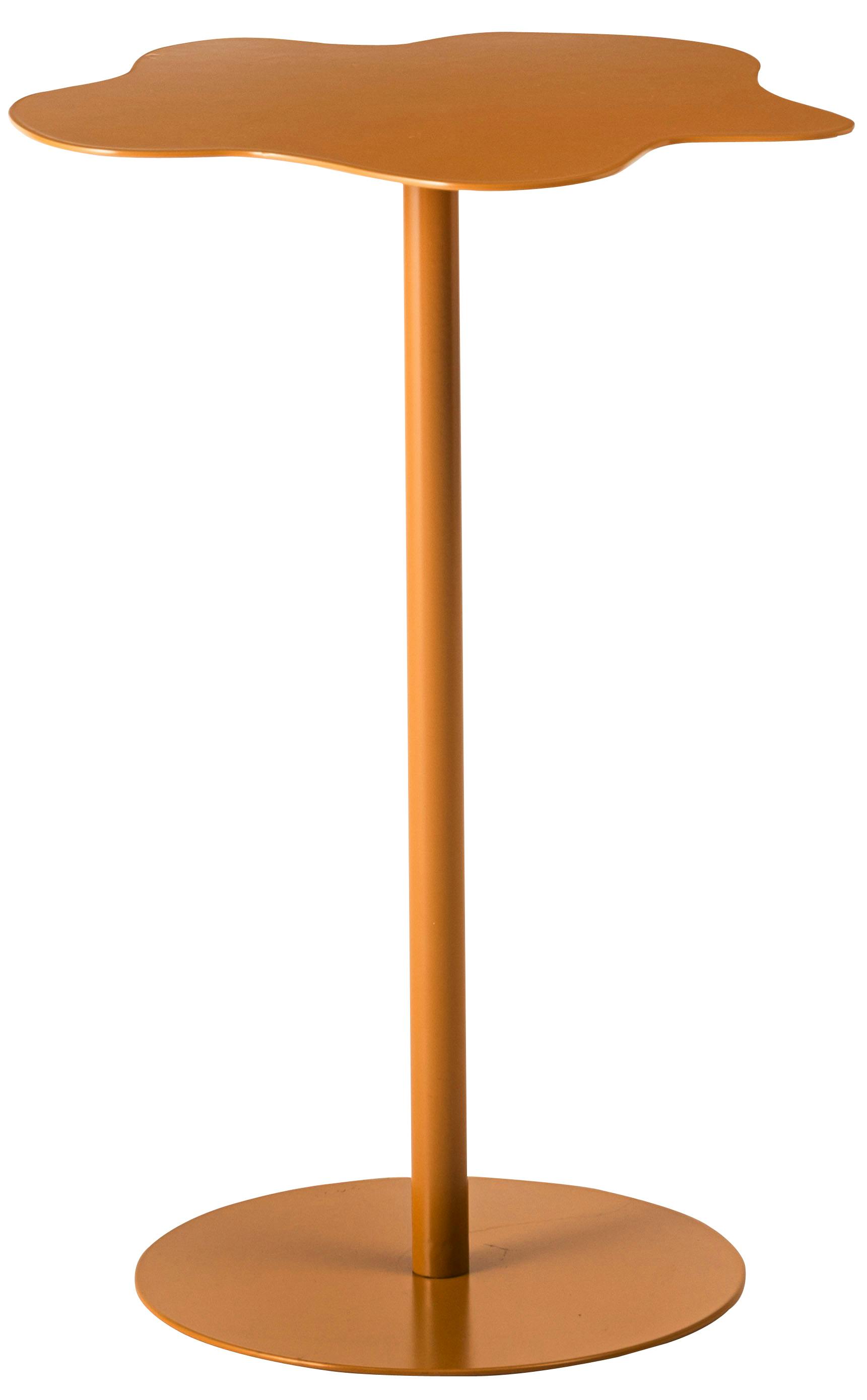 Room Essence サイドテーブル W34×D34×H53 イエロー 組立式 テーブル 個性的 シンプル スリム おしゃれ かわいい 水たまり プドル ユ ローテーブル・センターテーブル