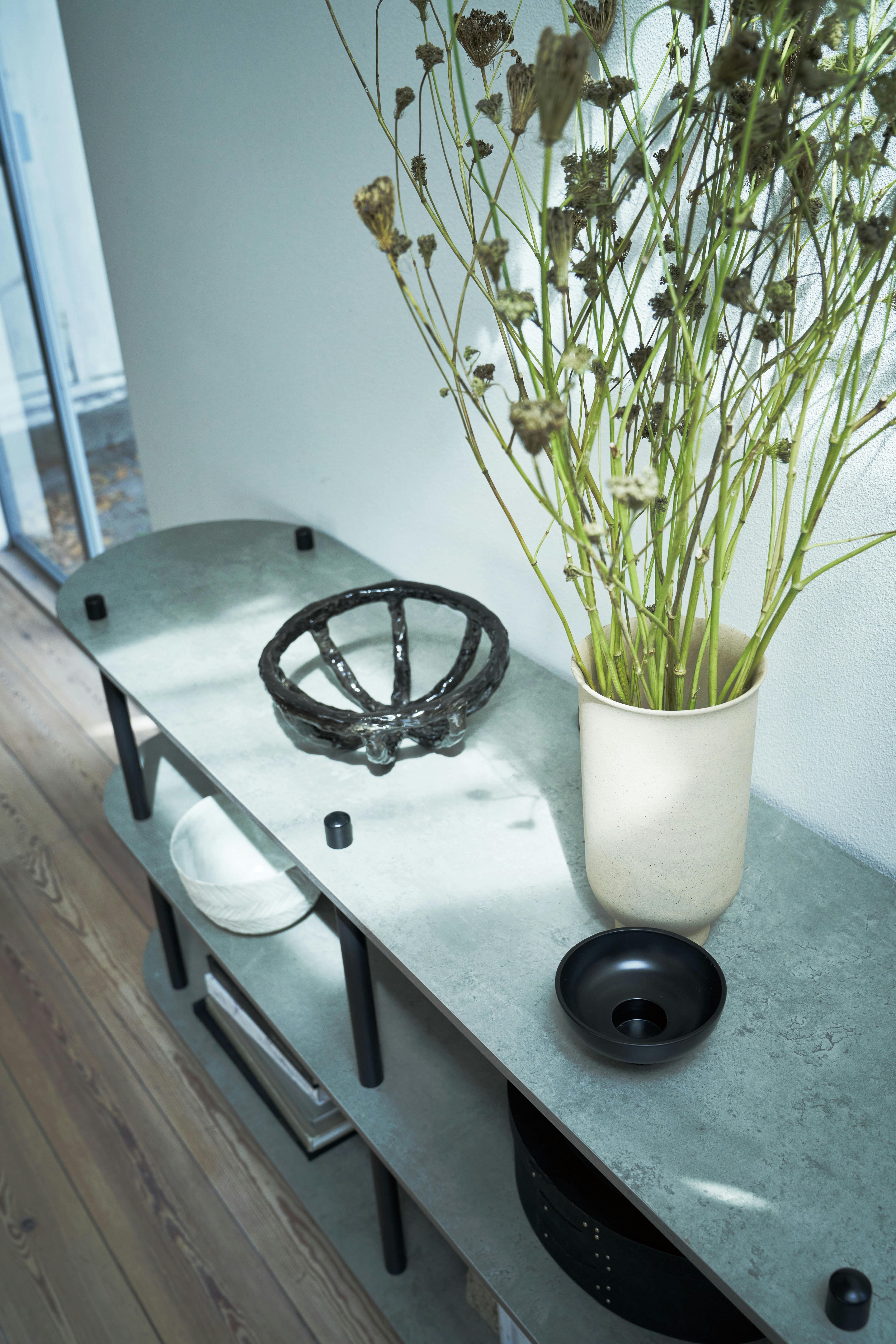 Room Essence オープンラック3段 W155×D38×H76 ブラック ねじこみ式