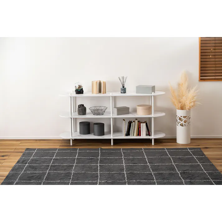 Room Essence オープンラック3段 W155×D38×H76 ホワイト ねじこみ式 収納棚 ディスプレイラック 大理石調 石目調 シック モダン 楕円形 リビング 見せる収納 スチール脚 PT-564WH【別送品】