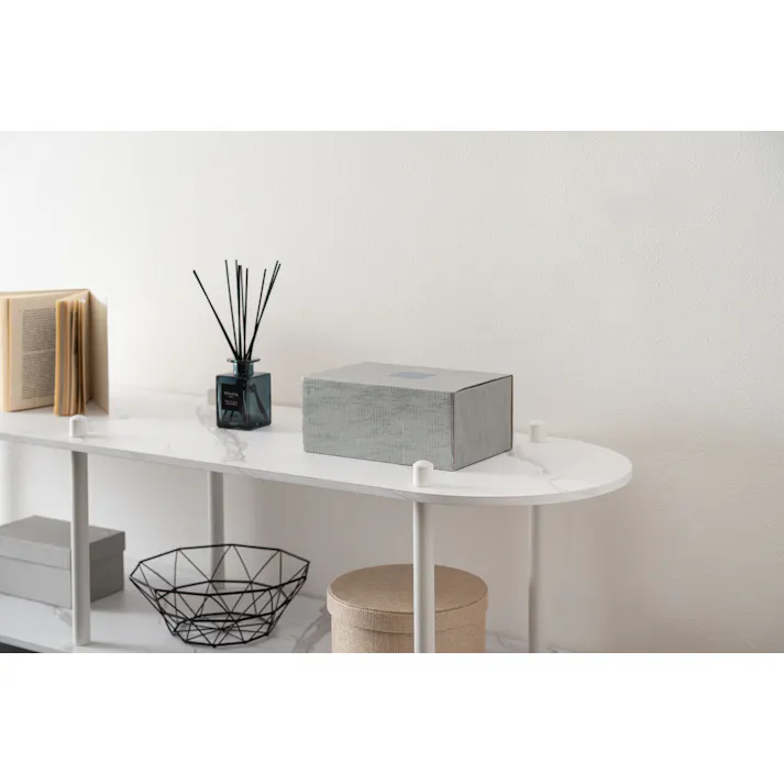 Room Essence オープンラック3段 W155×D38×H76 ホワイト ねじこみ式 収納棚 ディスプレイラック 大理石調 石目調 シック モダン 楕円形 リビング 見せる収納 スチール脚 PT-564WH【別送品】