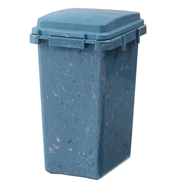 Room Essence ワンハンドパッキンペール 47L W34.1×D47.1×H59.2 ブルー 完成品 ゴミ箱 ごみ箱 ダストボックス ふた付き 蓋 フタ付き 分別 キッチン 台所 リビング 大容量 ロック機能付き パッキン付き RSD-51【別送品】