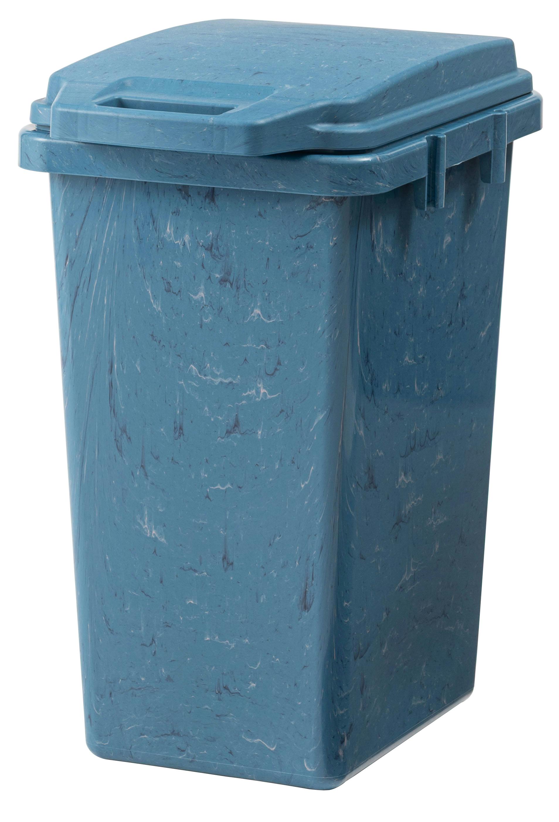 Room Essence ワンハンドパッキンペール 70L W38.1×D51.7×H67 ブルー 完成品 ゴミ箱 ごみ箱 ダストボックス ふた付き 蓋 フタ付 ペール