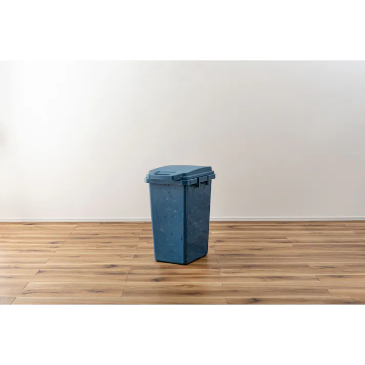 Room Essence ワンハンドパッキンペール 70L W38.1×D51.7×H67 ブルー 完成品 ゴミ箱 ごみ箱 ダストボックス ふた付き 蓋 フタ付き 分別 キッチン 台所 リビング 大容量 ロック機能付き パッキン付き RSD-52【別送品】