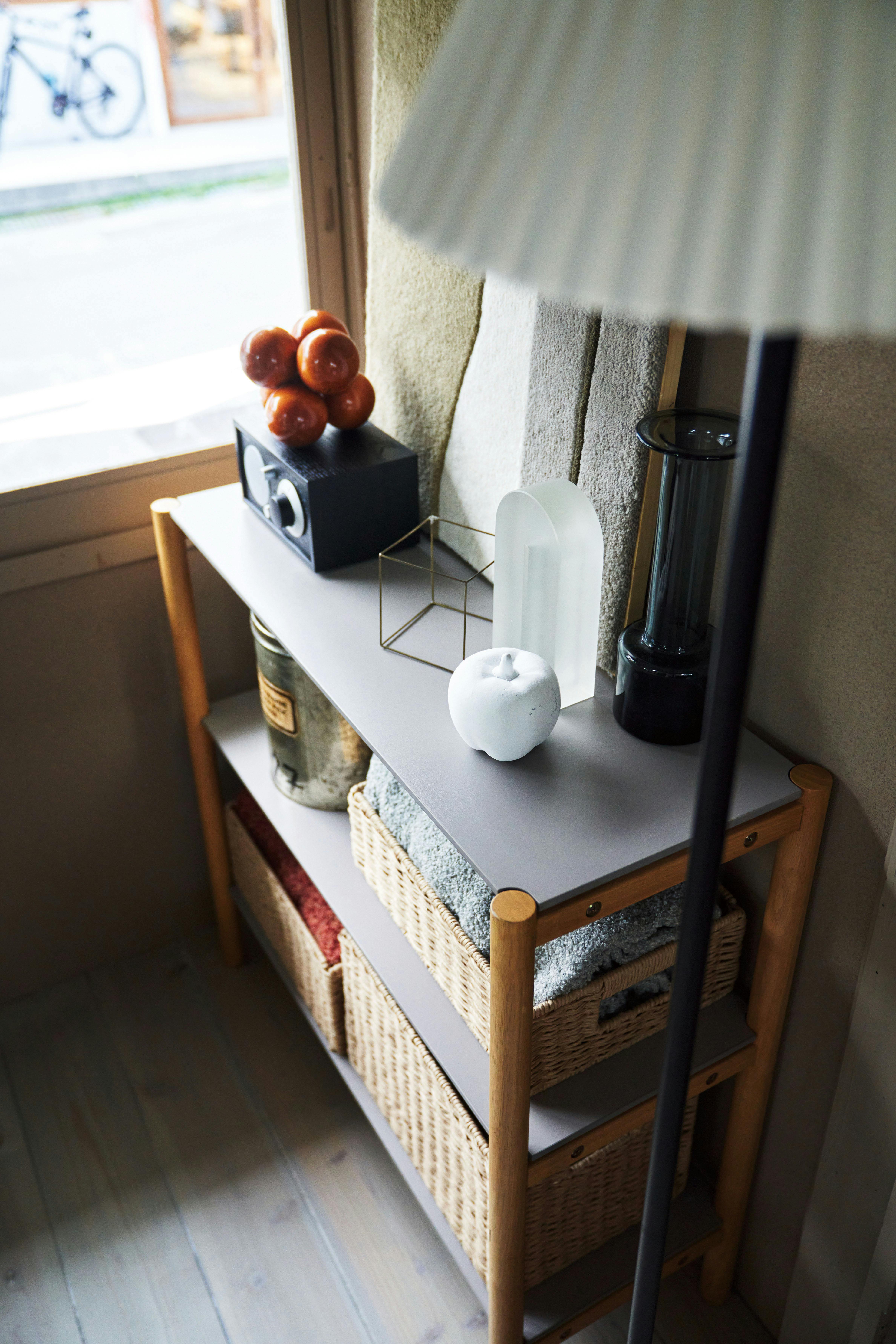 Room Essence シェルフ 80 W83.5×D33.5×H80 ナチュラル 組立式 収納