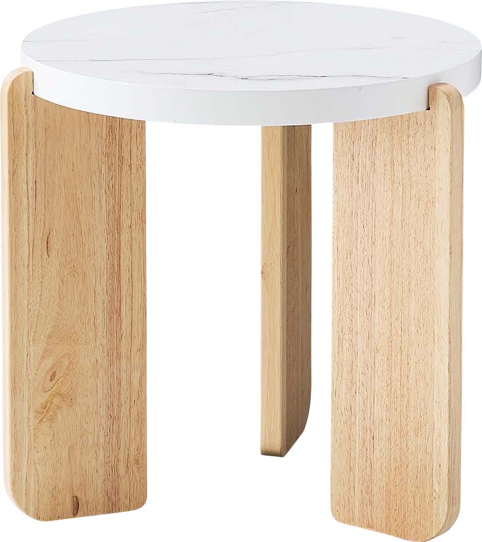 Room Essence ラウンドテーブルS W53×D53×H50 ホワイト 組立式 ネストテーブル コーヒーテーブル ソファテーブル センターテーブル サイ ローテーブル・センターテーブル Room Essence ラウンドテーブルS W53×D53×H50 ホワイト 組立式 ネストテーブル コーヒーテーブル ソファテーブル センターテーブル サイ ローテーブル・センターテーブル