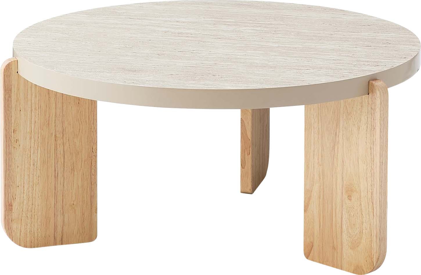 Room Essence ラウンドテーブルL W83×D83×H38 ベージュ 組立式 ネストテーブル コーヒーテーブル ソファテーブル センターテーブル サイ ローテーブル・センターテーブル Room Essence ラウンドテーブルL W83×D83×H38 ベージュ 組立式 ネストテーブル コーヒーテーブル ソファテーブル センターテーブル サイ ローテーブル・センターテーブル