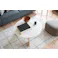 Room Essence ラウンドテーブルL W83×D83×H38 ホワイト 組立式 ネストテーブル コーヒーテーブル ソファテーブル センターテーブル サイドテーブル テーブル 大理石調 石目調 天然木 シンプル 北欧 ナチュラル 韓国 丸 円 おしゃれ ホワイト TAP-312WH【別送品】