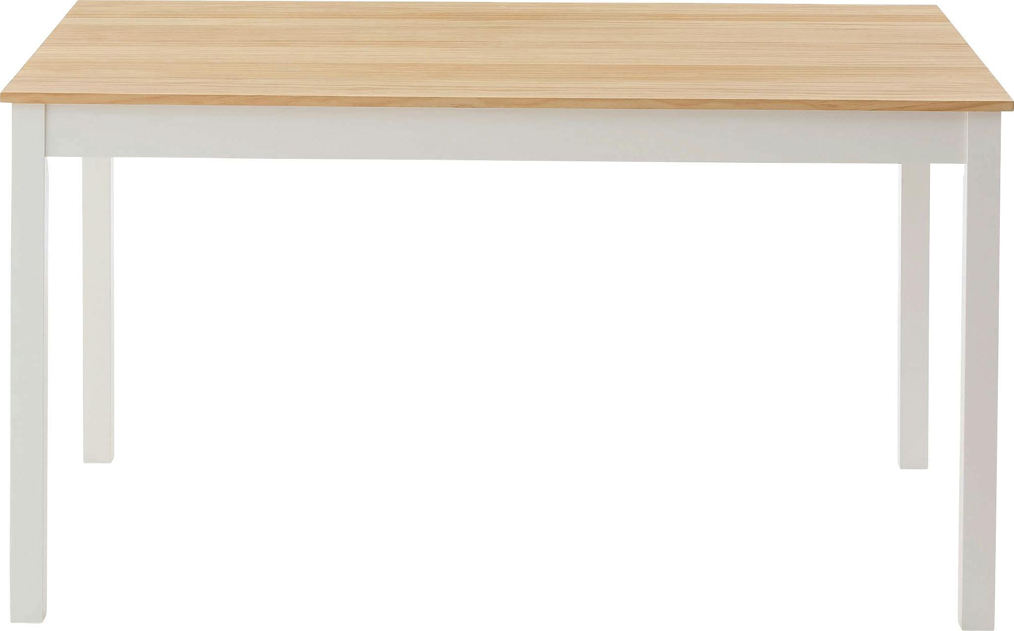 Room Essence ダイニングテーブル W135×D80×H72 ホワイト 組立式